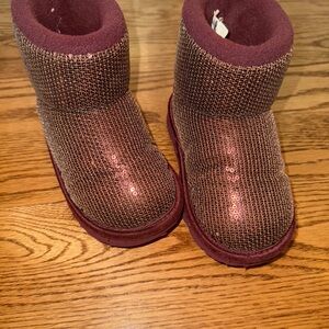 Sparkly Maroon Ugg boots